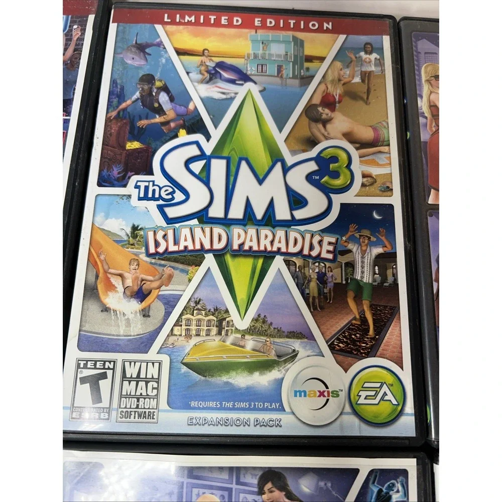 Lot Of 7 The Sims 3 Pc Cd ROM Computer Games